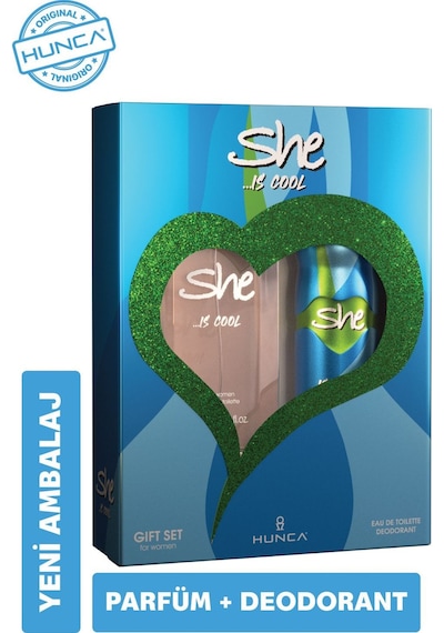 She Cool Kadın Parfüm Seti 50 Ml Edt & 150 Ml Deodorant Çiçek