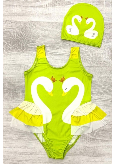My Kids Wear Zarif Kuğu Desenli Üç Kat Fırfır Detaylı Boneli Kız Çocuk Mayo Kırmızı - Mavi My Kids Wear Zarif Kuğu Desenli Üç Kat Fırfır Detaylı Boneli Kız Çocuk Mayo Kırmızı - Mavi