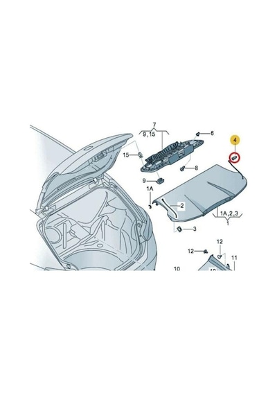 Volkswagen Polo Bagaj Pandizot Aski Pimi 1M6867574 (1 Adet) 517176722