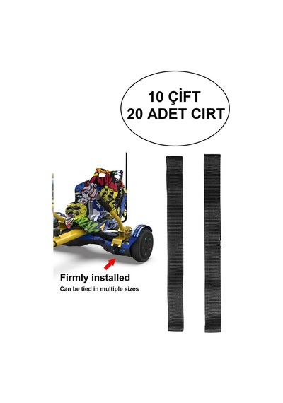 Citymate Elektrikli Kaykay Hover Aksesuarı Hover Cart Cırt Tüm Modeller İle Uyumlu 10 Çift 20 Adet