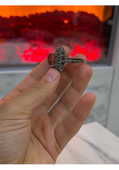 Pembe Turmalin Elmas Yüzük 366