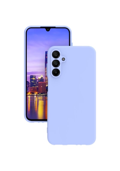 Samsung Uyumlu Galaxy A17 Kılıf Kamera Korumalı Silikon Rubber Arka Kapak Lila