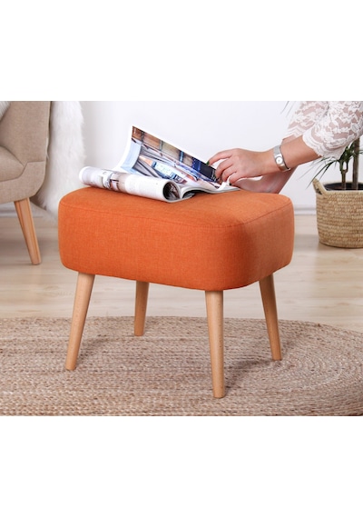 Lorencehome Parrot Puf -Turuncu / Lorence Home
