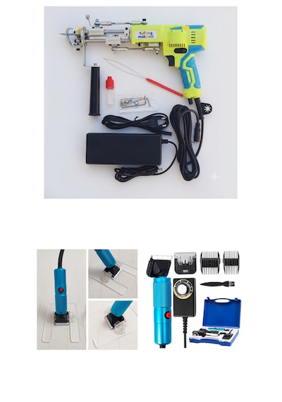 Ak-v Tufting Makinesi Mini Set Neon Yeşili Ak-v - Mavi Tıraş Makinesi 245 (Neon Yeşili)