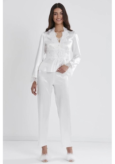 Pierre Cardin 6335 Saten Gecelik Sabahlık Pijama Takım Şort Takım 6'lı Çeyiz Seti