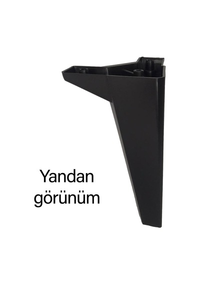 4 Adet Serdivan 20 Cm Siyah Lüx Mobilya Kanepe Sehpa Ünite Koltuk Ayağı Baza Ayak