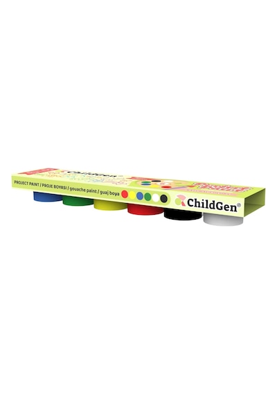 Childgen Doğal Proje Boyası 6x25ml Renkli