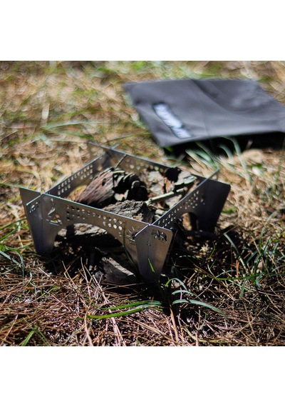 Kamp Ayısı Çelebi Bushcraft Jel Yakıtlı Osmanlı Ocağı Gri