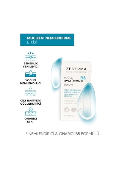 Zederma Yoğun Hyaluronik B5 Serum Kırışıklık Karşıtı 30ml