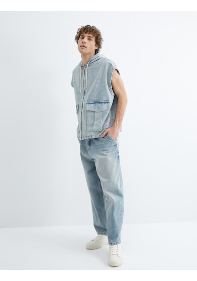 Koton Oversize Kot Ceket Kapşonlu Kolsuz Fermuarlı Cep Detaylı Açık İndigo 4sam50027nd Açık İndigo Koton Oversize Kot Ceket Kapşonlu Kolsuz Fermuarlı Cep Detaylı Açık İndigo 4sam50027nd Açık İndigo