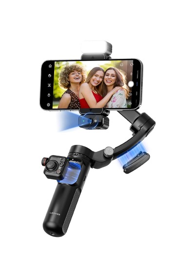 Lph113 3 Eksenli Akıllı Gimbal Stabilizatör, Siyah