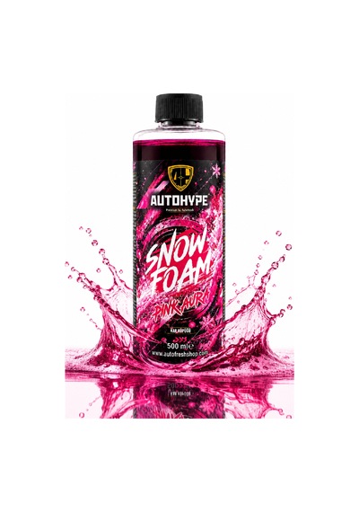 Snow Foam Pink Aura 500 Ml Konsantre Pembe Köpük Oto Ön Yıkama Şampuanı Yoğun Köpük