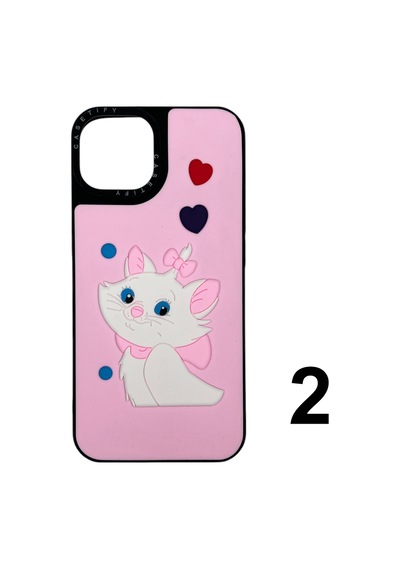 Nettech Apple Uyumlu iPhone 13 Casetify Kabartmalı Arka Koruma Kılıf - Karışık Renk Karışık Renk