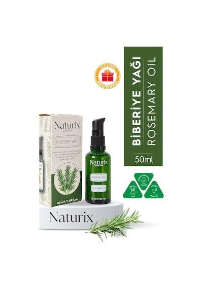 Biberiye Yağı %100 Doğal Dökülme Karşıtı, Saç Uzamasını Ve Kepek  - 50 Ml