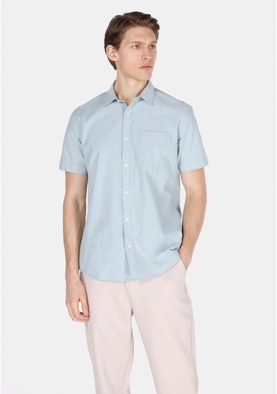 Colin's Colins Regular Fit Shirt Neck Düz Erkek Yeşil Kısa Kol Gömlek Cl1073847 Cl1073847 Q1.v1 Grn Yeşil