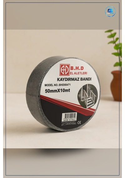 Kaydırmaz Bant 50 Mm X 10 M Siyah Merdiven Rampa Basamak Islak Ze