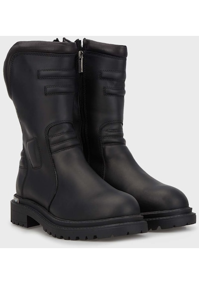 Harley Davidson Bayan Bot 021z100571 Black Deri Siyah Deri