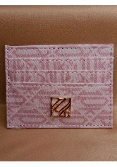 Elora Atelier Şerit Desenli Kartlık Pembe