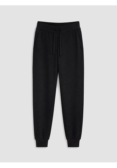 LC Waikiki Xsıde Siyah Kadın Kalın Jogger Eşofman Altı New Bla