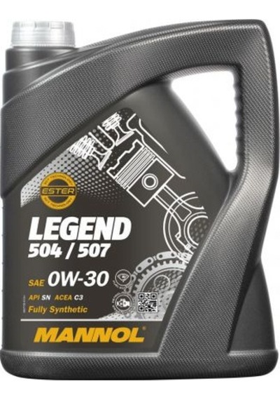 Mannol Mn7730-5 Legend 504/507 Apı Sn Acea C3 Sae 0W-30 Motor Yağı 5 L