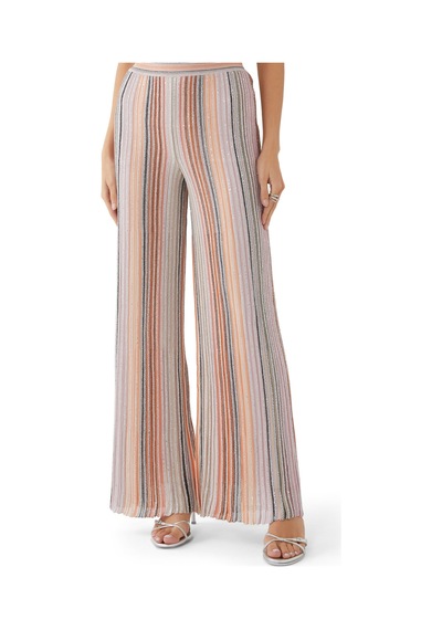 Missoni Işıltılı Triko Düz Pantolon Pembe