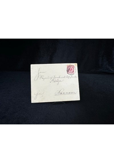 Deutsches Reich 1894 Yılında Alman İmparatorluğu Döneminde Postadan Geçmiş Zarf Reichspost 10 Pfennig Pullu