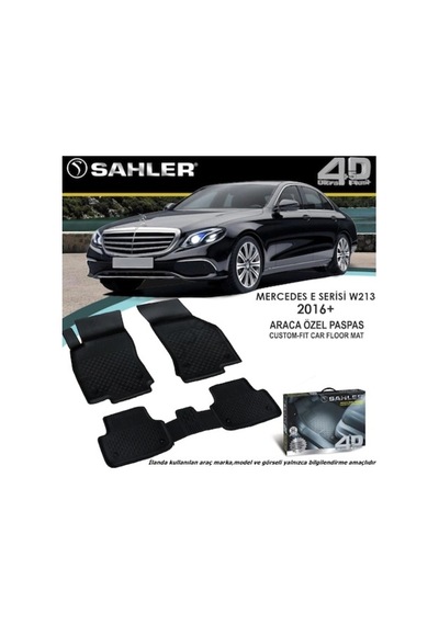 Sahler Mercedes W213 E200 2019 Havuzlu Paspas 4.5D Tam Uyumlu