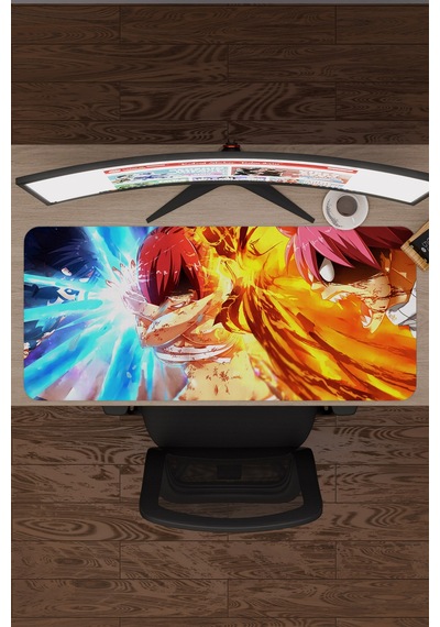 Fairy Tail Anime V3 - 90x40 Xxl Gaming Kauçuk Kaymaz Taban Mouse Pad Fare Altlığı