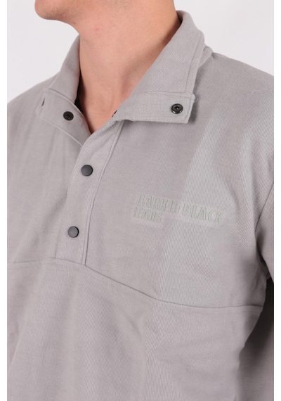Five Pocket Fp24b2105 Erkek Dik Yaka Çıt Çıtlı Sweatshirt Gri