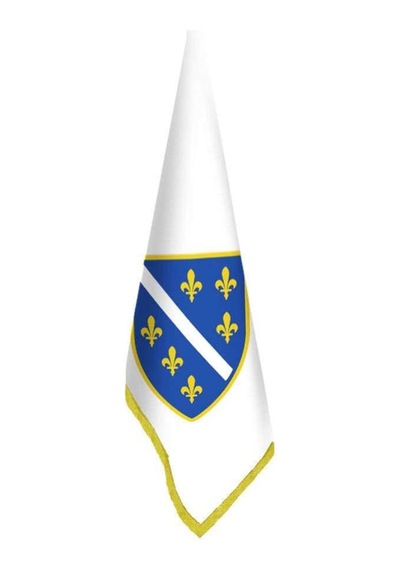 Bosna Hersek 1992-1998 Bayrağı -ofis-makam-toplantı Odaları - Saçaklı Makam Bayrağı 1