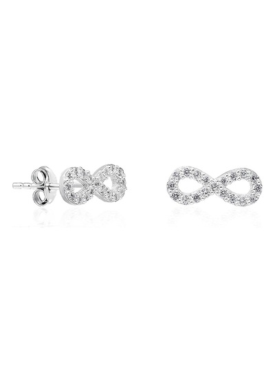 925 Ayar Minik Sonsuzluk Küpe Kadın Gümüş Küpe N11.9772