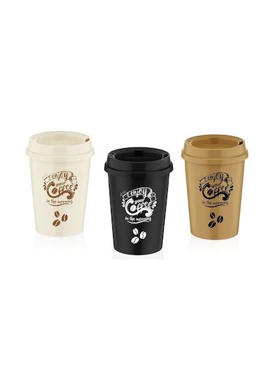 Qlux L-00751 Plastik Kahve Bardağı - Yudumlama Ağızlıklı Kapak- 24'li Paket Diğer