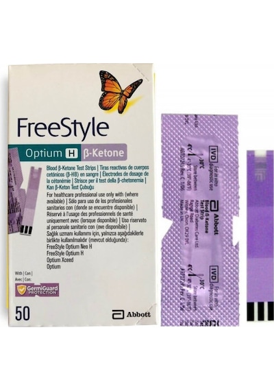 Keton Kiti Free Style Test Strips Optium H B Keton Test Çubuğu 50