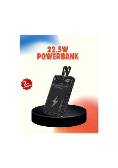 Mobil Powerbank 22.5w Pd Destekli Hızlı Şarj Çok Rnekli