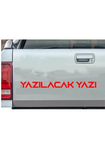 Kişiye Özel Yazı 2 Adet Sticker - Araba Oto Motosiklet Karavan Cam Sticker - 00122 30 Cm