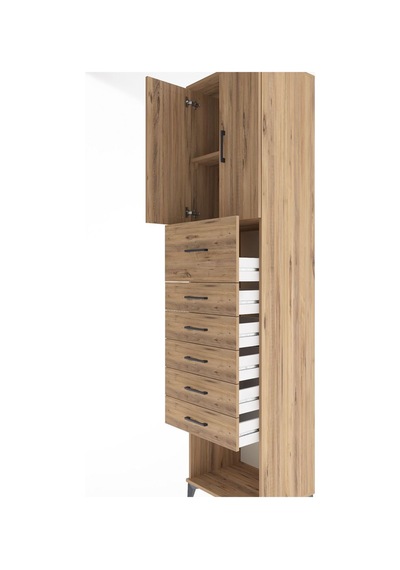 Hyperion Dolap 2 Raflı 6 Çekmeceli 2 Kapaklı 60x44x243 Çam-çam Çam Hyperion Dolap 2 Raflı 6 Çekmeceli 2 Kapaklı 60x44x243 Çam-çam Çam