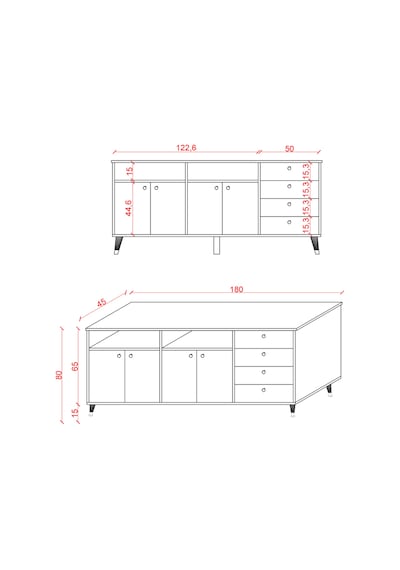 Lüks Yemek Odası Takımı 3 Parça %100 Mdf Konsol Yemek Masası Tv Ünitesi Yt02 Antrasit Lüks Yemek Odası Takımı 3 Parça %100 Mdf Konsol Yemek Masası Tv Ünitesi Yt02 Antrasit
