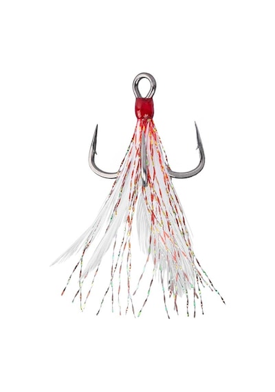Mustad Alpha Point In-line Tg Üçlü Olta İğnesi Itg76f-rt Tıtan Steel - No:6 - 2li