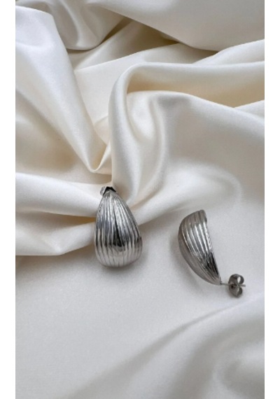 Bb Xupıng Modern Küpe Gümüş