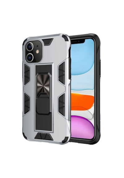 Apple Uyumlu iPhone 11 Kılıf Zore Volve Kapak Gri