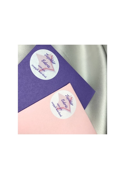 3 Cm 190 Adet Sizin Için Sevgiyle Hazırlandı Etiketi Teşekkür Ederiz Sticker Çok Renkli