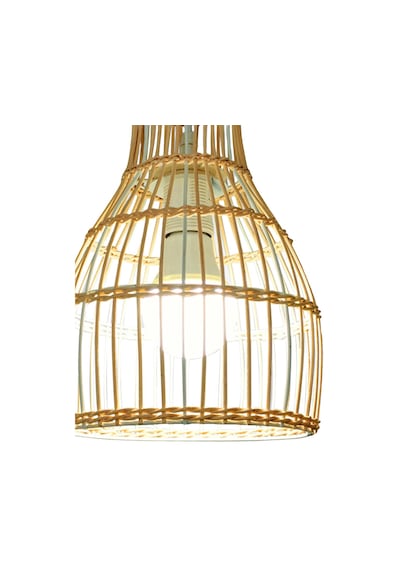 Suntek Rattan Abajur Avize Işık Fikstürü Kapak Art 18cmx26cm Bej