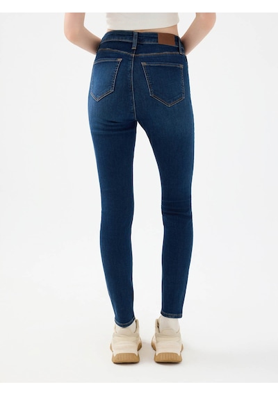 Loft Natalie Skinny Fit Koyu Mavi Kadın Jean Pantolon Lf2037056 Koyu Mavi