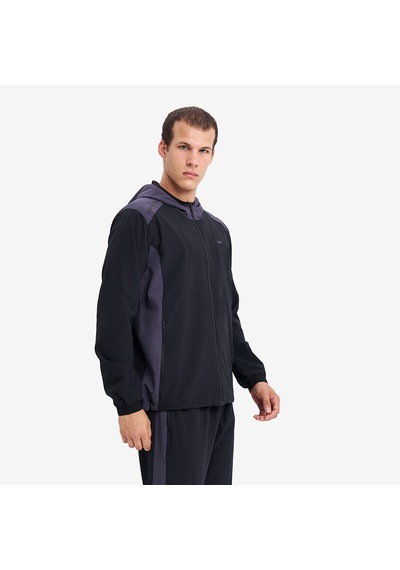 Lescon Siyah Erkek Fermuarlı Kapüşonlu Sweatshirt 26n-1148