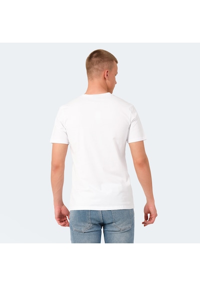 Slazenger VESELA Erkek Cepli Beyaz Tişört