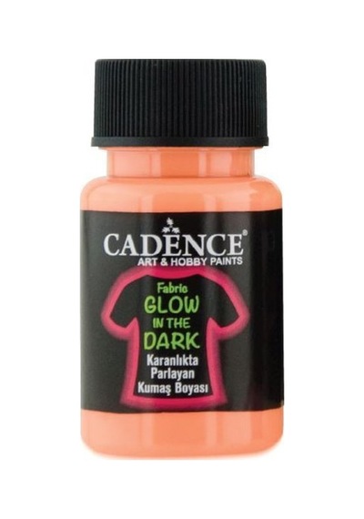 Cadence Gece Parlayan Kumaş Boya - Turuncu - Glow In Dark 50Ml