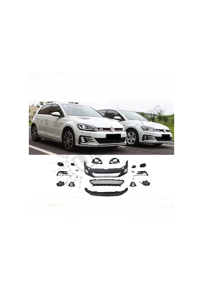 VW GOLF 7 2013-2017 UYUMLU 7.5 PLASTİK BOYASIZ GTİ ÖN TAMPON