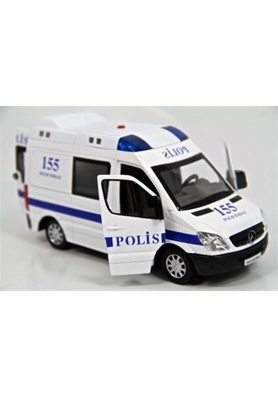 Vardem Metal Polis Aracı Oyuncak Polis Arabası Metal Polis Aracı