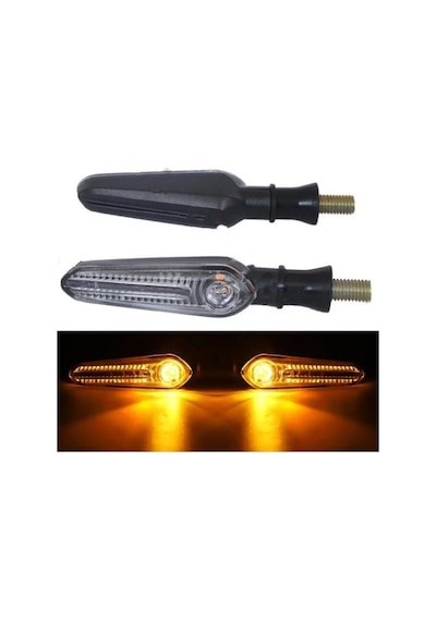 Motosiklet Sinyal Takım Yanıp Söner Kaymaz Led Sarı Işık Mt25-r25 Model Sağ+sol 2 Adet Arasmto