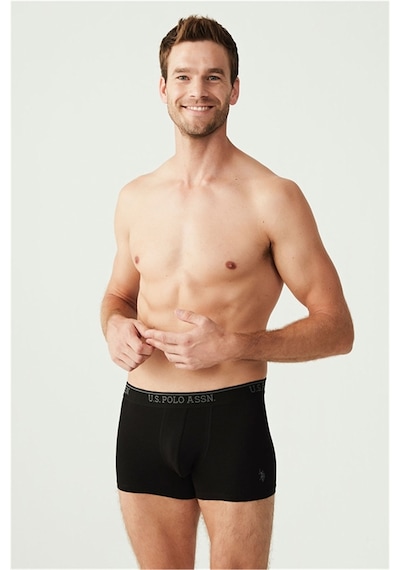 U.S. Polo Assn. U.s Polo Assn. 80097 Erkek 3 Lü Boxer-siyah&antrasit&lacivert